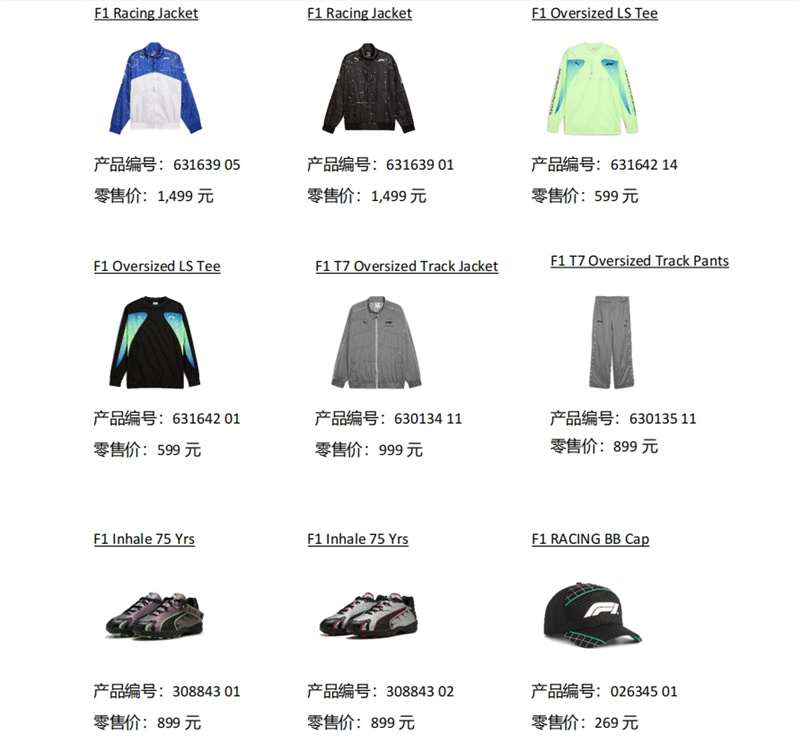 跨越时代的极速荣耀 PUMA推出Formula 1® 75周年纪念系列(图4)