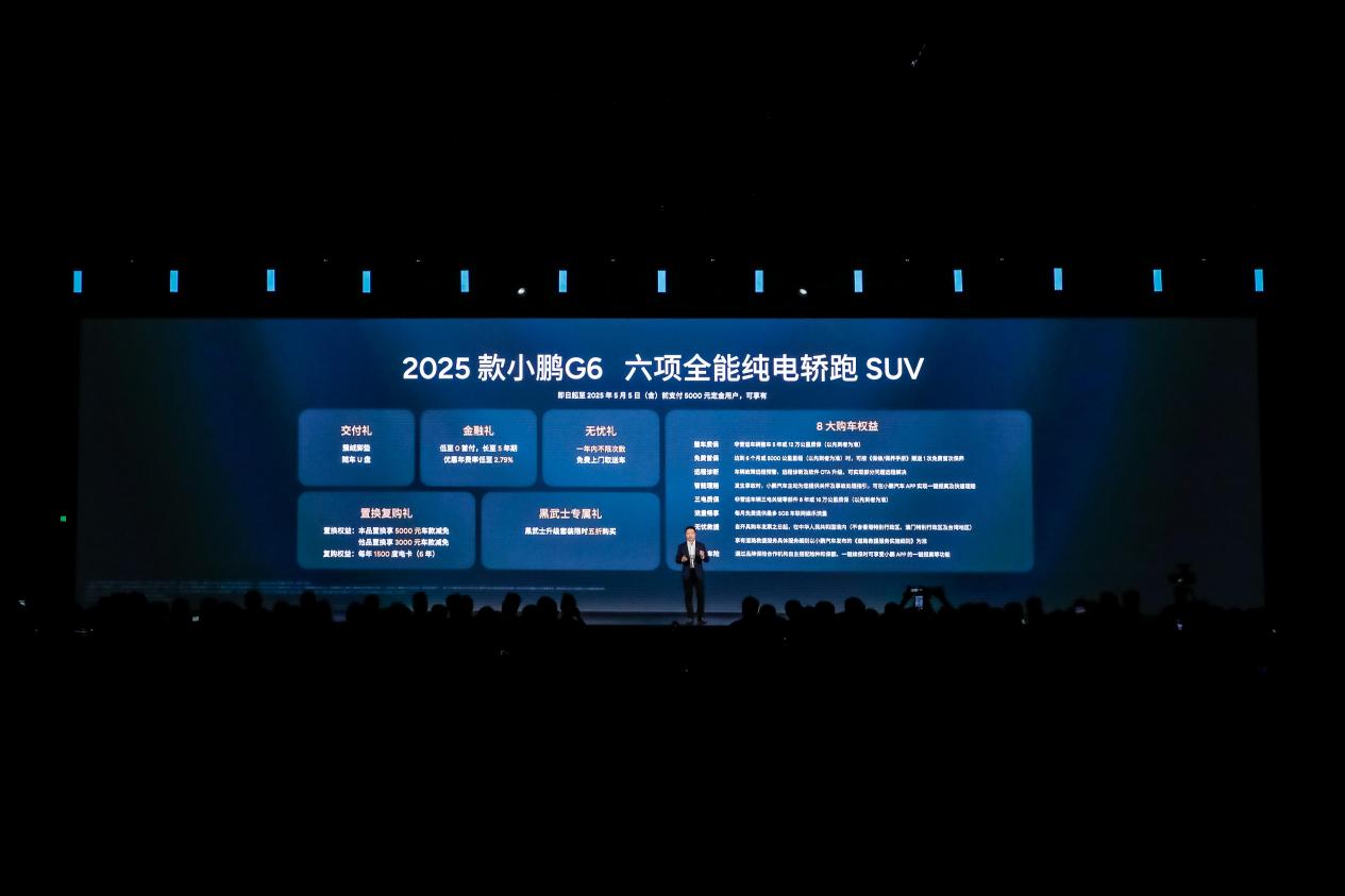 AI科技赋能、配置绝杀2025款小鹏G6 1768万起 2025款小鹏G9 2488万起(图2)